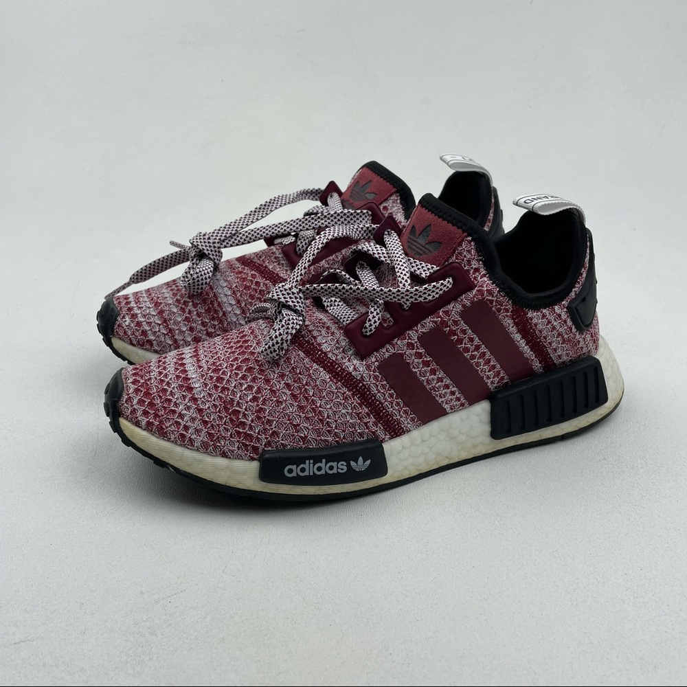 Adidas NMD R1 Men's Burgundy Boost Primeknit D97230 Size 6.5